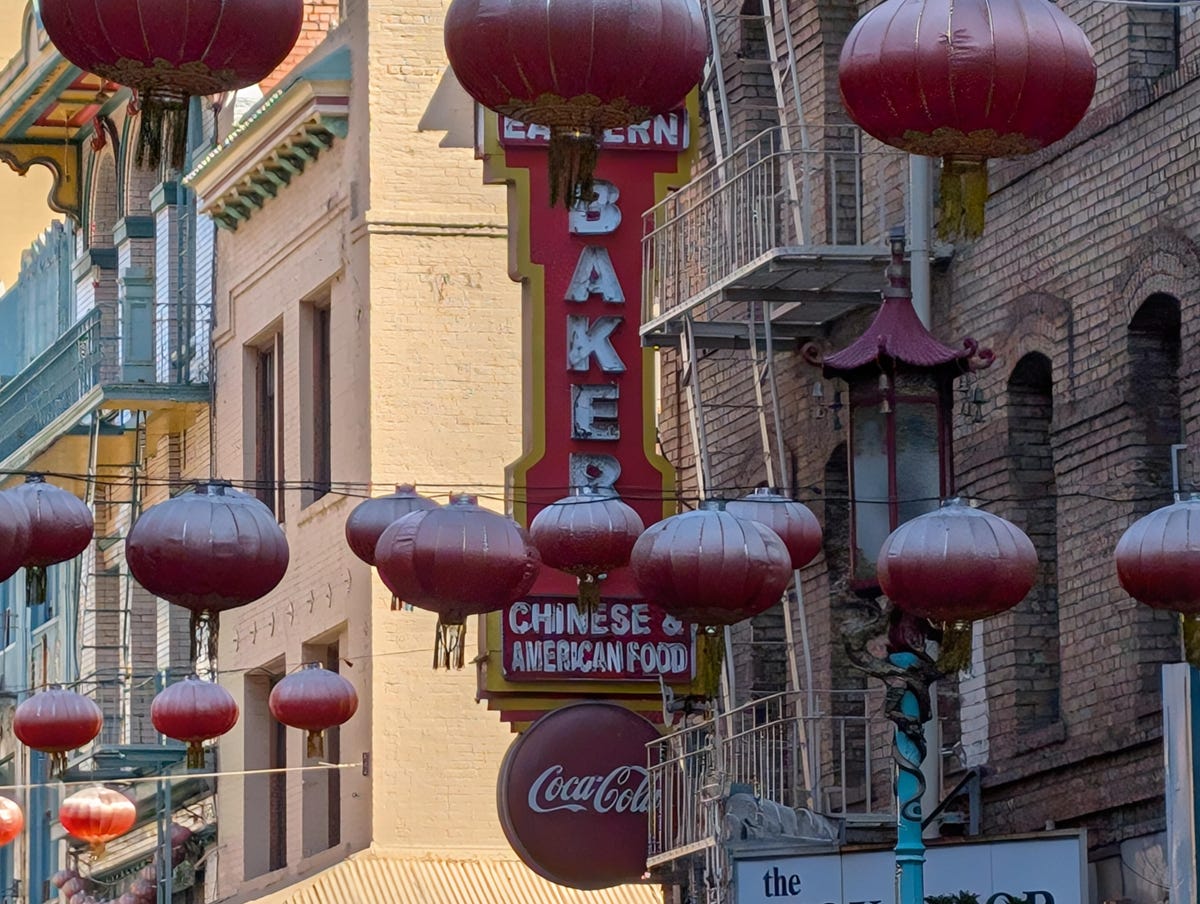 A photo of a bakery sign zoomed in