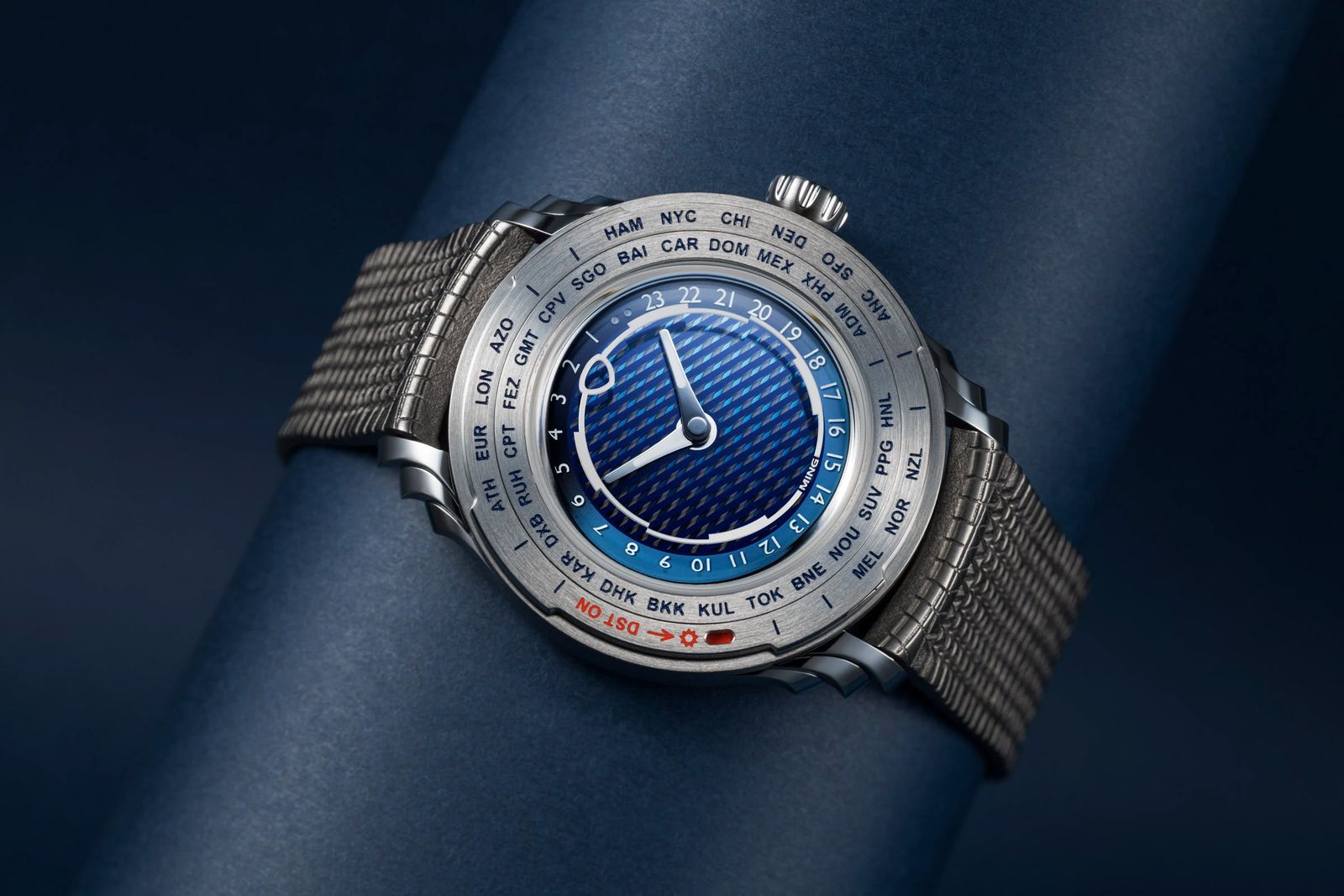 Image may contain Wristwatch Arm Body Part and Person
